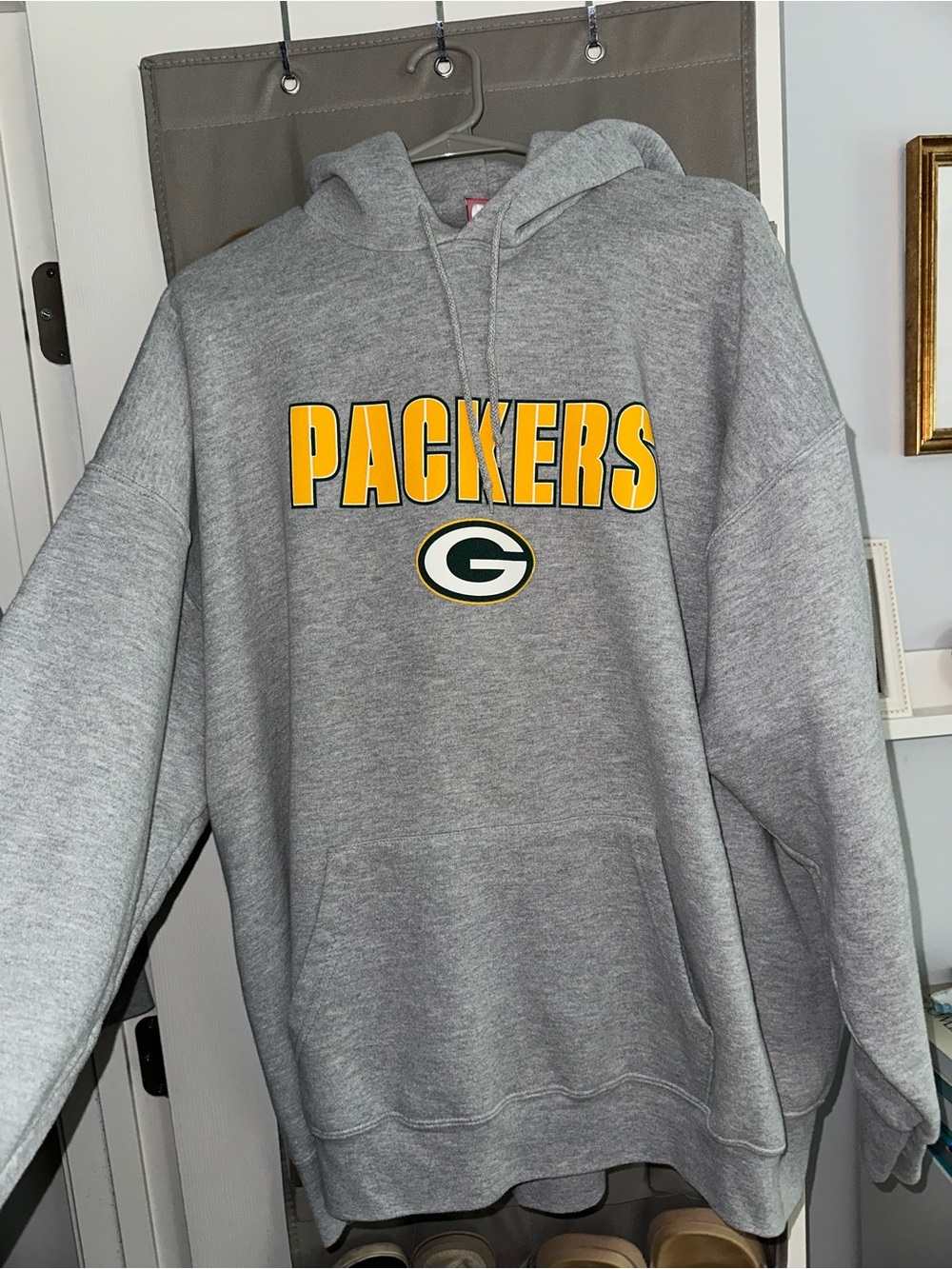 NFL Gray Hoodie with Yellow PACKERS Logo